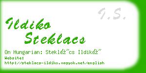 ildiko steklacs business card